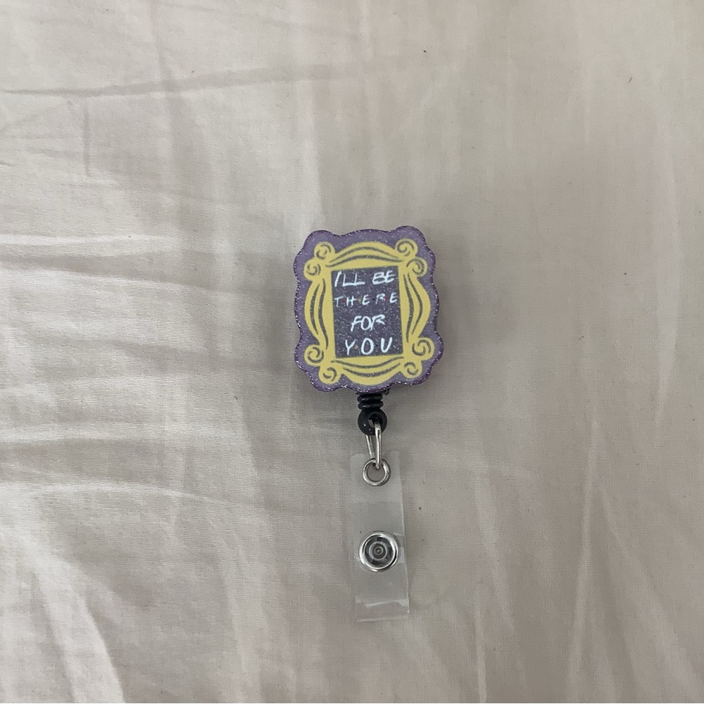 Purple & Yellow 'I'll Be There For You' Badge Reel